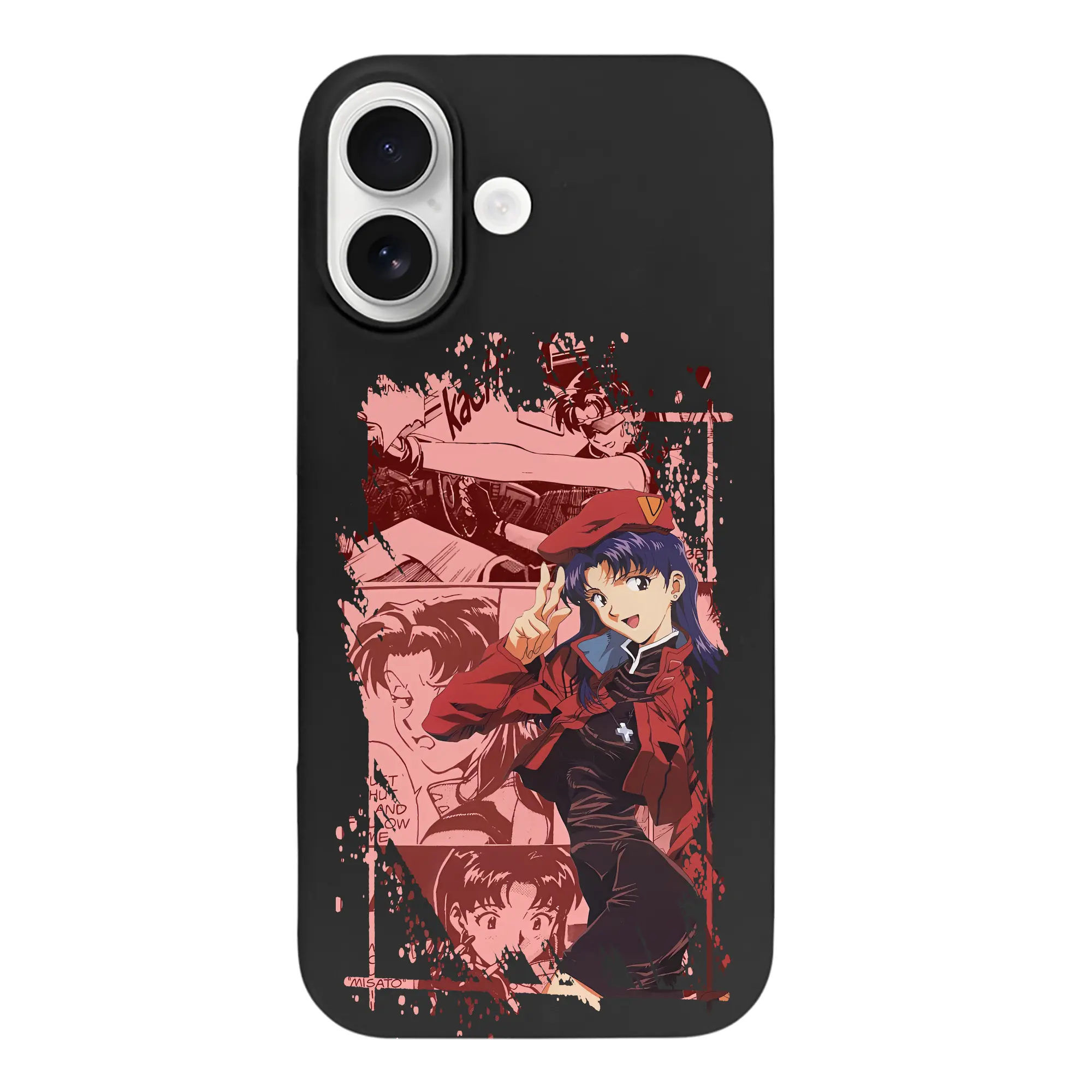 エヴァンゲリオン グッズ,葛城ミサト - iPhone 17 シリーズ シリコンケース 薄型 耐衝撃 指紋防止 ソフトタッチカバー 精密フィット 傷防止 保護ケース iPhone 17/17 Air/17 Pro/17 Pro Max 対応